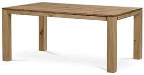 Étkezőasztal 180x90 cm, tömör tölgy lábak 8x8 cm