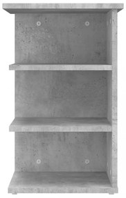betonszürke szerelt fa kisszekrény 35 x 35 x 55 cm