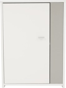 Nappali bútor, fehér/szürke, GENTA