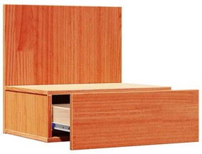 Éjjeli asztal 2 pcs Viaszbarna 42 x 32.5 x 40 cm Tömör fenyőfa