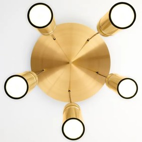 Jupiter 2020 - Csillár zsinóron ALAS 5xGU10/10W/230V arany