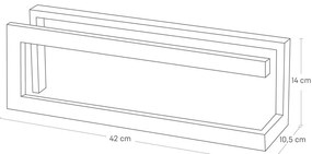 Fehér fém papucstartó állvány Line – YAMAZAKI