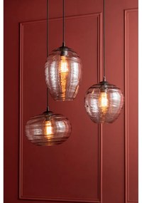 Szürke üveg függőlámpa, magasság 21 cm Sphere - Leitmotiv