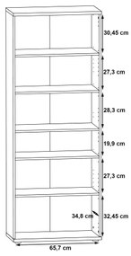 Komód/Cipőtartó SIMO fehér/szürke beton