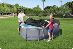 Fedő ovális vázas medencéhez 300 x 200 x 84 cm Bestway 58424