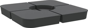 vidaXL 4 db napernyő alapkészlet keresztállvány napernyőhöz 100 kg PP