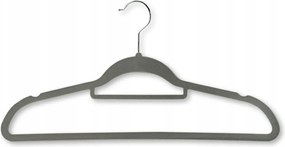 6 db-os szürke kabátakasztó, csúszásgátló, 45 cm