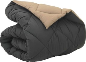 vidaXL Téli takaró Antracit és Taupe 200 x 140 cm Mikroszál
