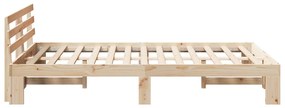 Tömör Fenyőfa Ágykeret Természetes Fa Tömör Fa 140 x 190 cm