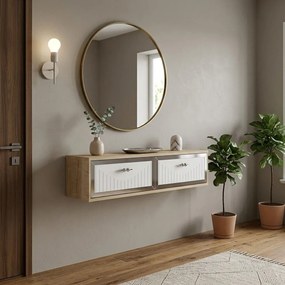 Tuna 120 - Sapphire Oak, White, Silver