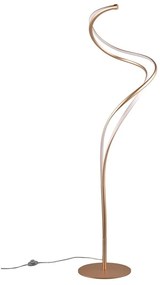 Aranyszínű LED állólámpa fém búrával (magasság 160 cm) Nala – Trio Select