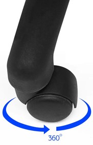 Gamer szék több színben - basic-színes háttámla, szürke