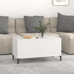Fehér szerelt fa dohányzóasztal 90x44,5x45 cm