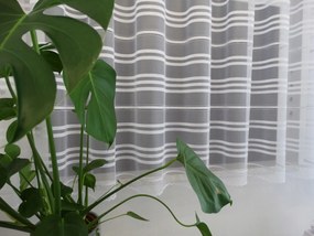 Mg Függöny 35806 FEHÉR-ezüst 250x160cm készre varrva M