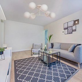 MOON felületre szerelhető csillár 6xE27/15W/230V krémszínű