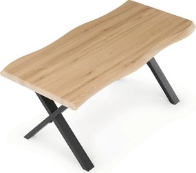 CT-F4312 OAK natúr MDF dohányzóasztal 60 × 120 cm
