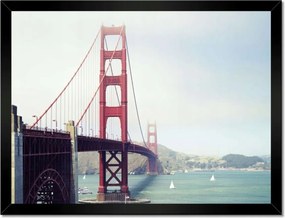 Poszterek keretben 40x30 Golden Gate nappal