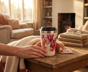 Chilly's Bottles termosz bögre - Golden Hour 340ml, virágmintás/eredeti kiadás