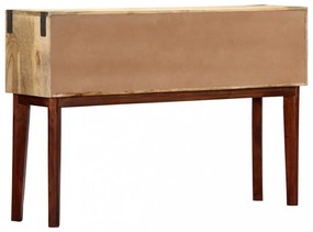 tömör, nyers mangófa tálalóasztal 115 x 30 x 76 cm