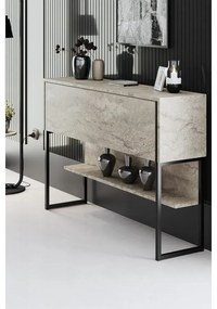 Komód Luxe - Travertine, Black