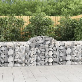 11 db íves horganyzott vas gabion kosár 200x50x80/100 cm