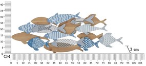 Fém fali dekoráció 91x33,5 cm Fish – Mauro Ferretti