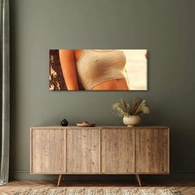 Kép - nő a fa mellett (120x50 cm)