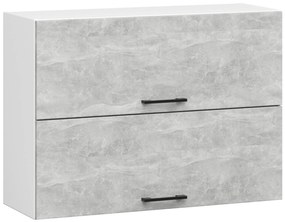 Felső konyhaszekrény Organo 80 G2 (fehér + beton). 1117535