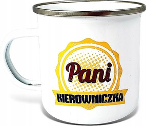 Fém Zománcozott Bögre Retro Prl Női Vezető Klasszikus Stílus 33 ML