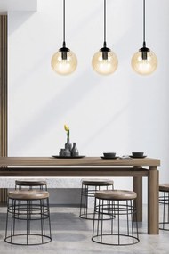 Emibig modern függeszték cosmo borostyán fekete emi713/3