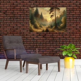 Kép - Napfény az erdőben (90x60 cm)