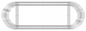 horganyzott vas gabion magaságyás 300x100x100 cm