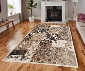 Siero barna patchwork szőnyeg 135 x 195 cm
