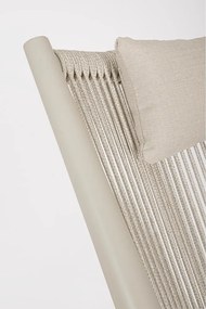 Bézs fém kerti fotel Aloha – Bizzotto