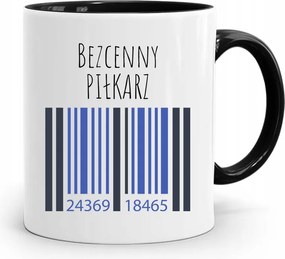 Bögre Fekete Ajándék Labdarúgónak Felbecsülhetetlen Értékű Labdarúgó Nyomtatott Fotóval