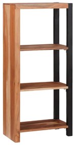 Könyvszekrény Barna, Fekete 50 x 30 x 110 cm Tömör Akácfa