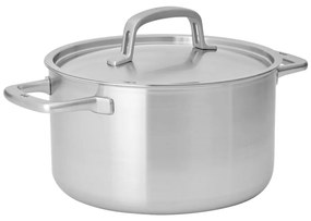 Indukciós tűzhelyhez alkalmas rozsdamentes acél lábas fedővel 5,5 l Lucca 3.0 – FABINI