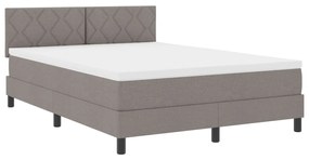 Boxspring Ágy Matrac Fappal 140x200 cm Taupe