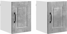 vidaXL Konyhaszekrény 2 pcs Beton Szürke 30 x 31 x 40 cm Faanyag