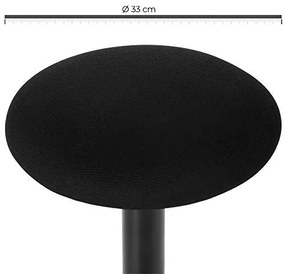 Irodai szék, ergonomikus szék, 56-81 cm magasságban állítható, fekete