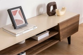 Clark Walnut and Beige TV-állvány