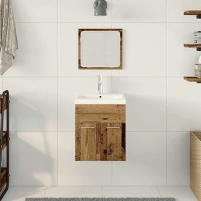 Fürdőszobai Bútor Szett 3 pcs Öreg fa 41 x 38.5 x 46 cm Faanyag