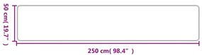 homokszínű szizálhatású futószőnyeg 50 x 250 cm
