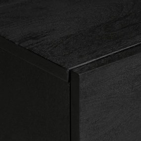 fekete szerelt fa TV-szekrény 105 x 33 x 46 cm