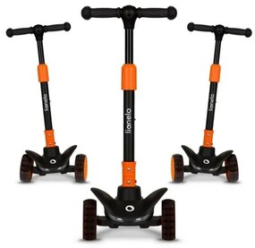Lionelo - Gyermek roller TIMMY 3xAA narancs/fekete