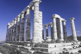 Poszter 45x30cm Poszeidón templomának régi oszlopai, Assaf Frank