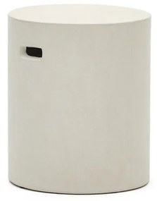 Beton kerek kerti tárolóasztal ø 37 cm Aiguablava – Kave Home
