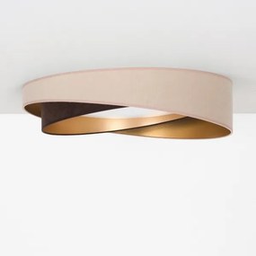 BRILAGI-LED Mennyezeti lámpa VELVET TWIST LED/24W/230V 4000K átm. 55 cm bézs/barna/arany