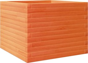 vidaXL viaszbarna tömör fenyőfa kerti virágtartó 60 x 60 x 45,5 cm