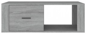 szürke sonoma szerelt fa dohányzóasztal 100x50,5x35 cm